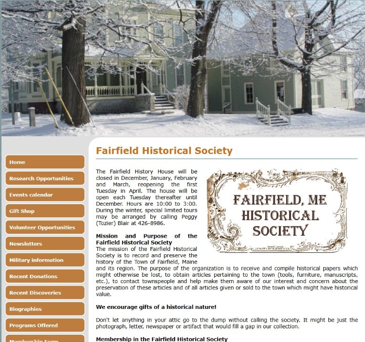 Template - Fairfield Historical Society